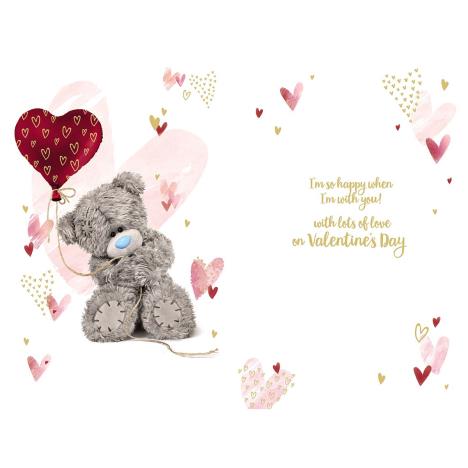 3D Holographic Keepsake Heart Balloon Me to You Valentine's Day Card Extra Image 1